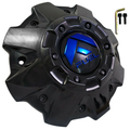 Fuel Cap 5/6 Lug G-Blk Blue Cover