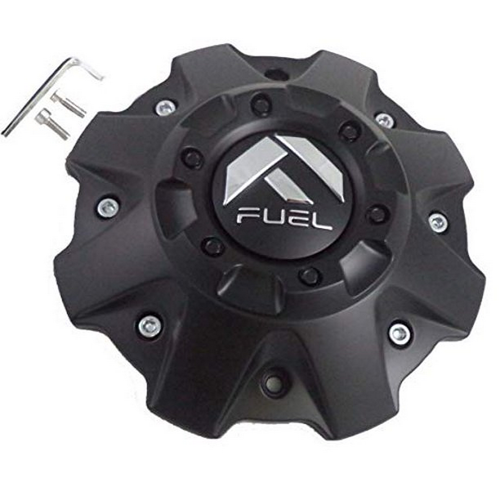 Fuel 5/6 Lug Mt-Blk Cap (Flat Bottom)