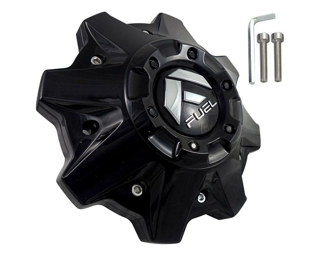 Fuel 8Lug Cap W/O Riser Gloss Black
