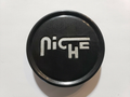 Niche 2.70" Flat Cap-Gl-Blk Silver Logo