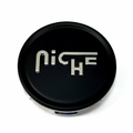 Niche 2.70" Flat Cap-Mt-Blk Silver Logo
