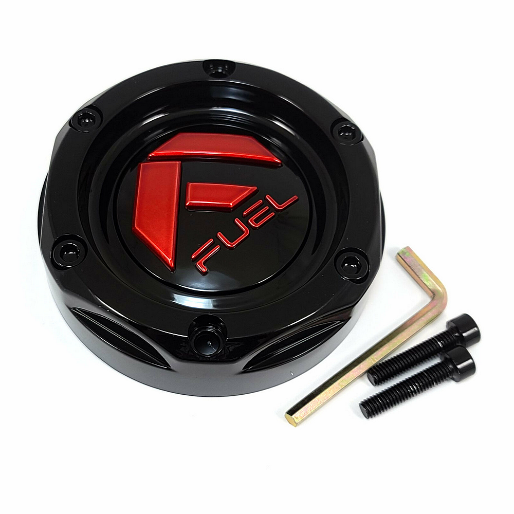 Fuel Utv Bolt On Cap-Gl-Blk Red Tint