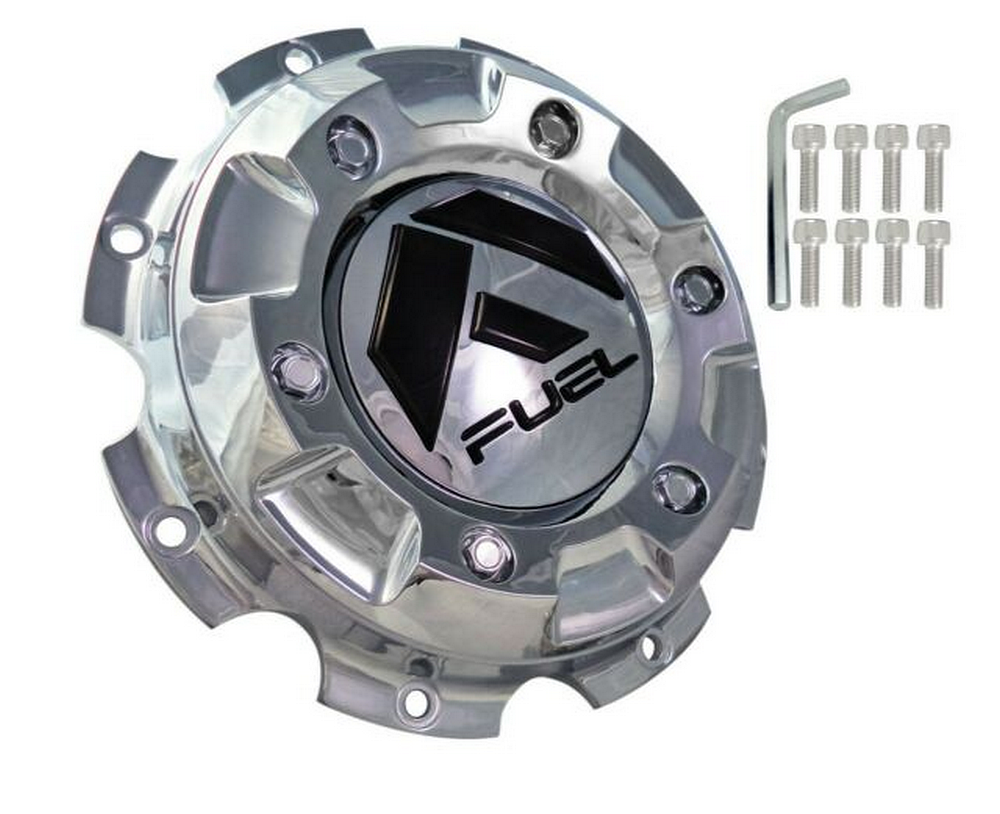Fuel Dualie Cap-Front Chrome For 92/93
