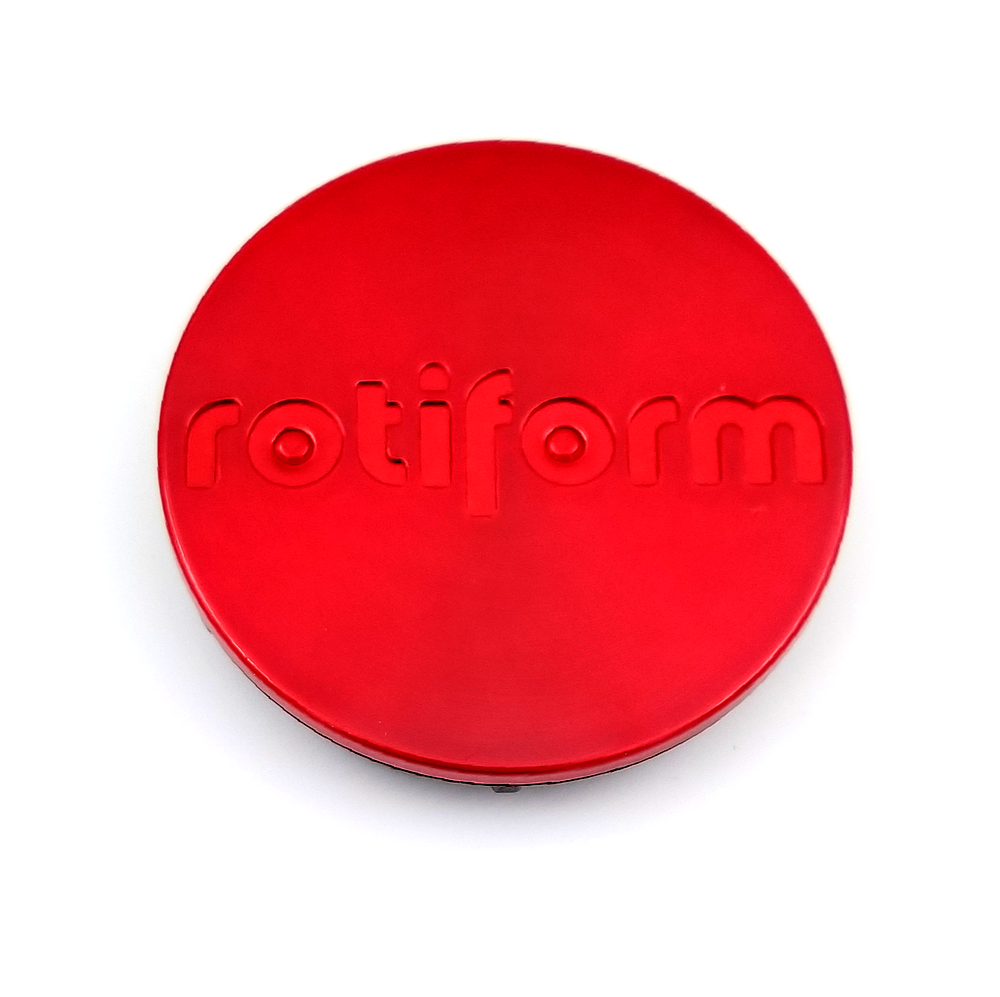 Rotiform 2.36" Snap In Cap-Candy Red/Red