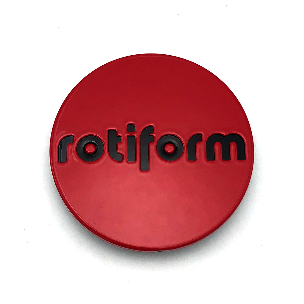 Rotiform 2.36"Snap In Cap-Red W/Blk Logo