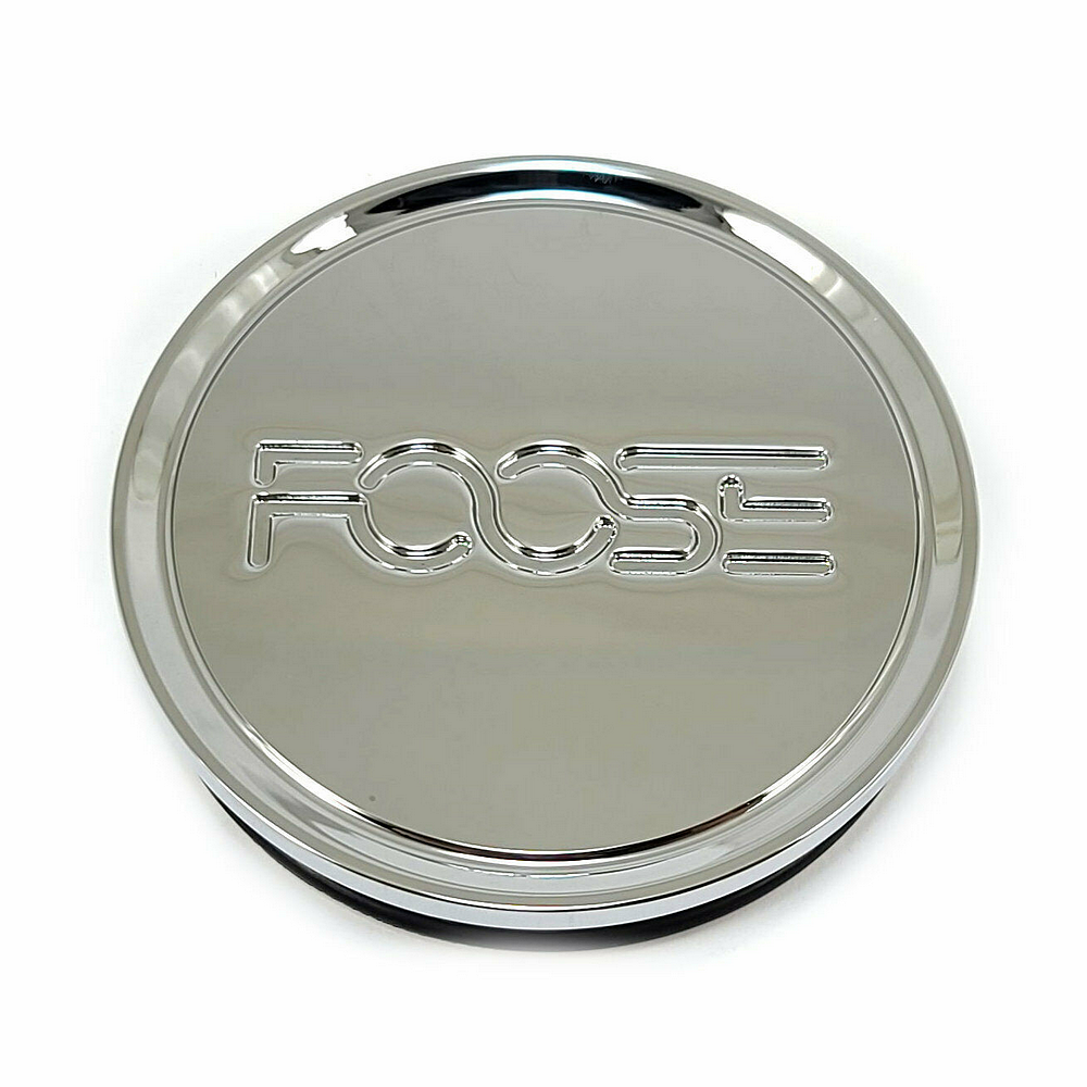 Foose 2.95" Flat Cap-Chrome