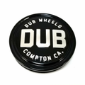 Dub Compton 3"Flat Cap Gl-Blk Slvr Logo