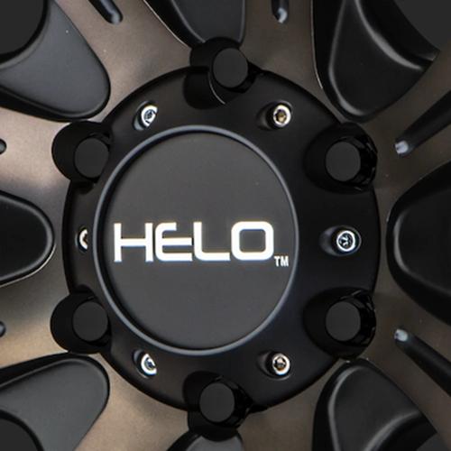 Helo Cap 6X135 Lug H34 - Satin Black