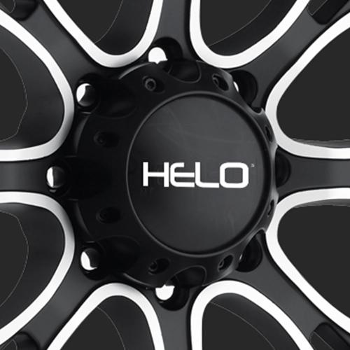 Helo Cap 6X5.5 Gloss Black