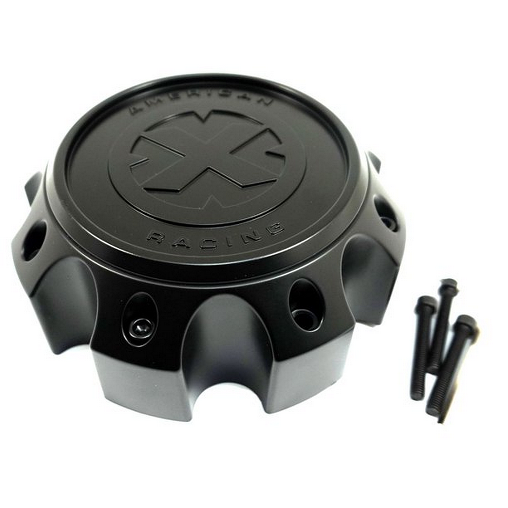 Atx Cap 2-Piece Satin Black 8 Lug H63