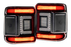 XB LED Tail Lights: Jeep Wrangler JL (18+ / Red Lens / Set)