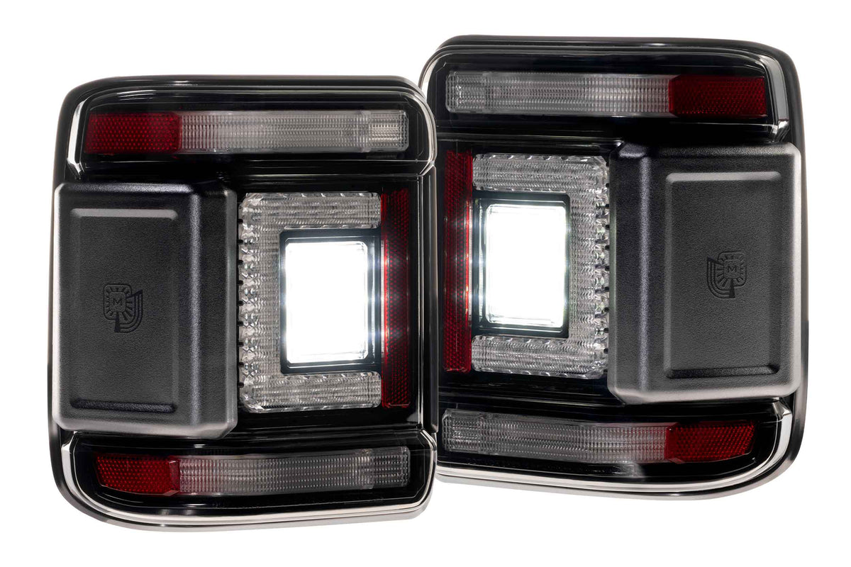 XB LED Tail Lights: Jeep Wrangler JL (18+ / Smoked Lens / Set)