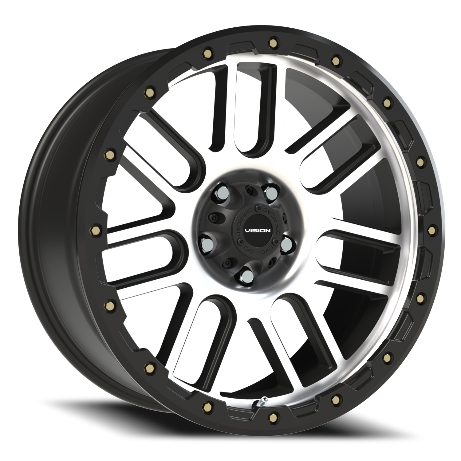 Vision Off-Road Nemesis A 20X9 +0 Matte Black Machined Face
