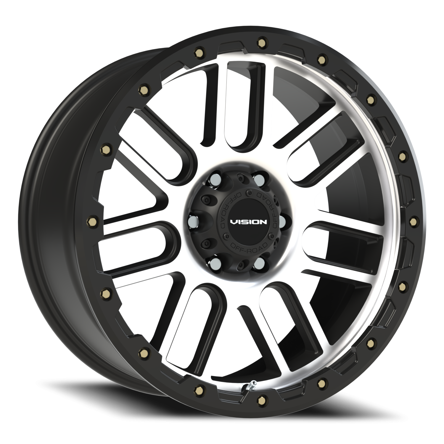 Vision Off-Road Nemesis A 20X9 +12 Matte Black Machined Face