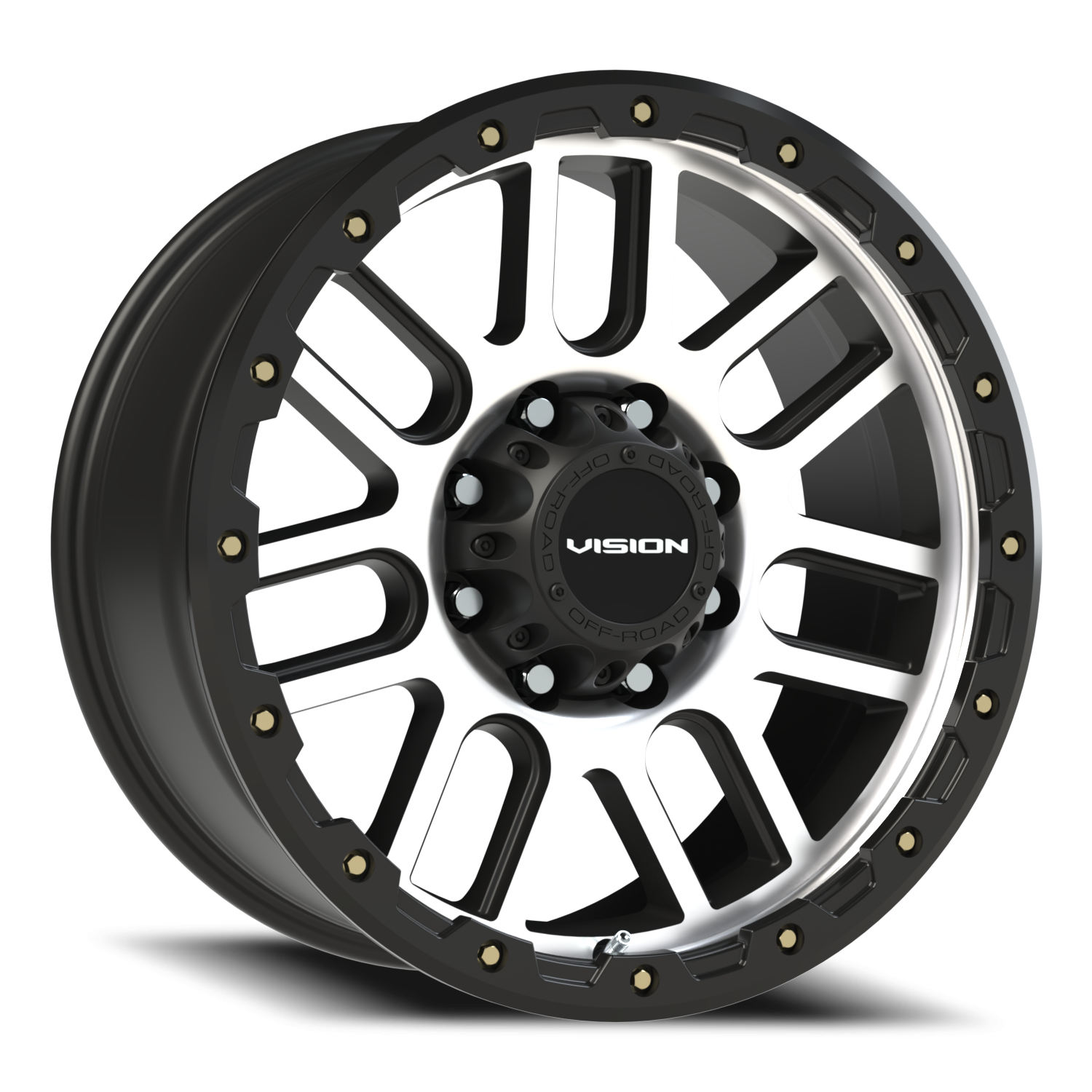 Vision Off-Road Nemesis A 20X9 +10 Matte Black Machined Face