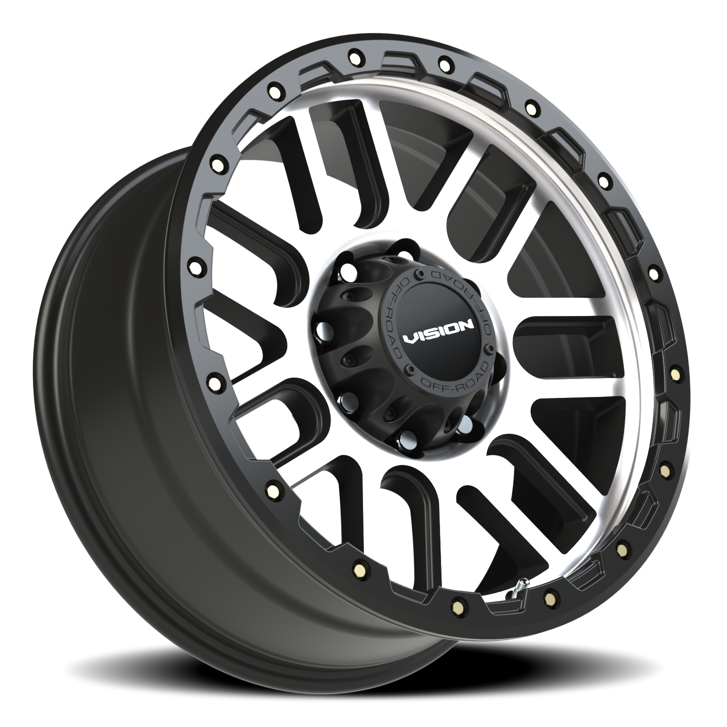 Vision Off-Road Nemesis A 20X9 +10 Matte Black Machined Face