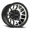 Vision Off-Road Nemesis A 17X9 -12 Matte Black Machined Face