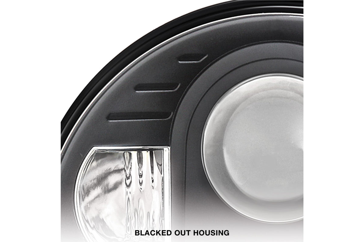 Pro Comp Jeep Headlights: 7" Round LED Hi/Lo (07-18 JK)