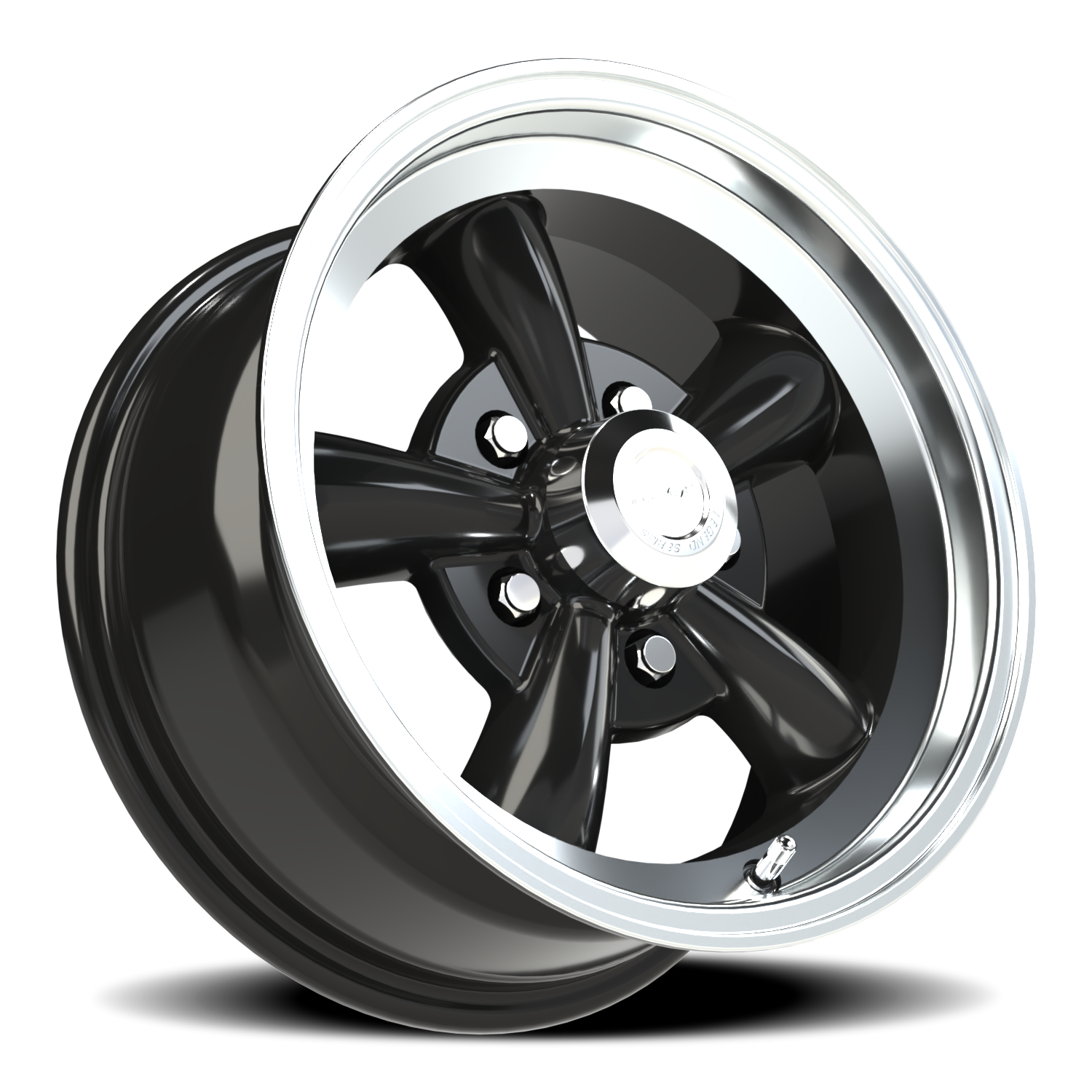 Vision American Muscle Legend C 15X7 -7 Gloss Black Machined Lip
