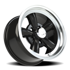 Vision American Muscle Legend C 15X8 +0 Gloss Black Machined Lip