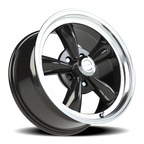 Vision American Muscle Legend C 17X8 +0 Gloss Black Machined Lip