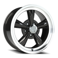 Vision American Muscle Legend C 17X8 +0 Gloss Black Machined Lip
