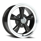 Vision American Muscle Legend C 17X8 +0 Gloss Black Machined Lip