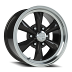 Vision American Muscle Legend C 17X8 +0 Gloss Black Machined Lip