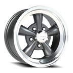 Vision American Muscle Legend C 15X7 +6 Gunmetal Machined Lip
