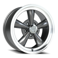 Vision American Muscle Legend C 17X8 +0 Gunmetal Machined Lip