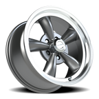 Vision American Muscle Legend C 17X8 +0 Gunmetal Machined Lip