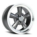 Vision American Muscle Legend C 17X9 +25 Gunmetal Machined Lip