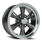 Vision American Muscle Legend C 17X8 +0 Gunmetal Machined Lip