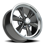 Vision American Muscle Legend C 17X8 +0 Gunmetal Machined Lip