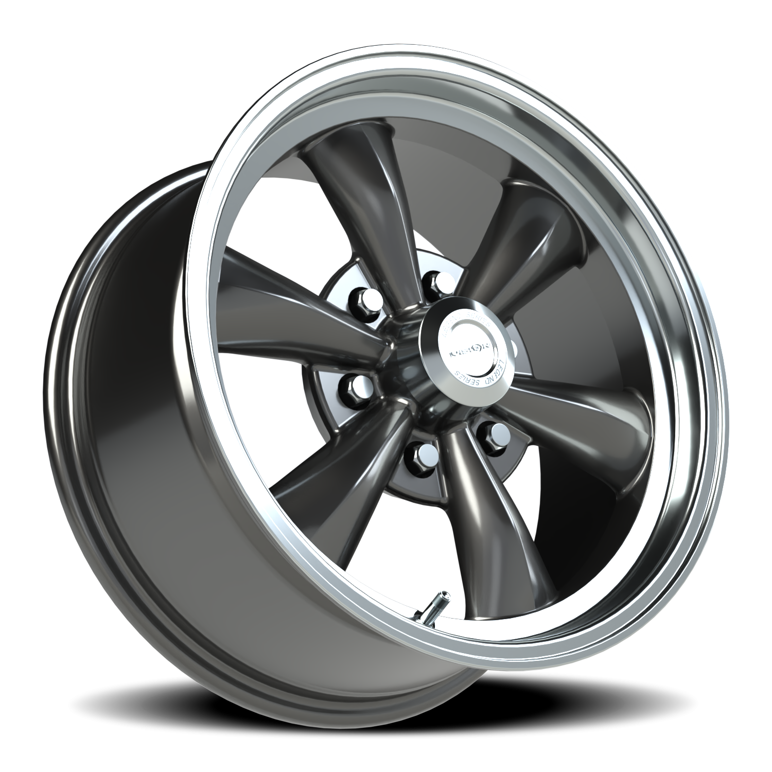 Vision American Muscle Legend C 17X8 +19 Gunmetal Machined Lip