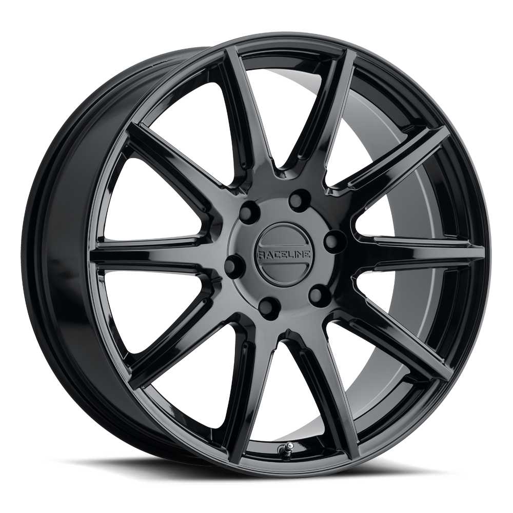 Raceline Wheels Spike 20X8.5 +15 Gloss Black