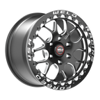 WELD Racing Sm77 6Hd Beadlock 15X10 +25 Gloss Black Milled