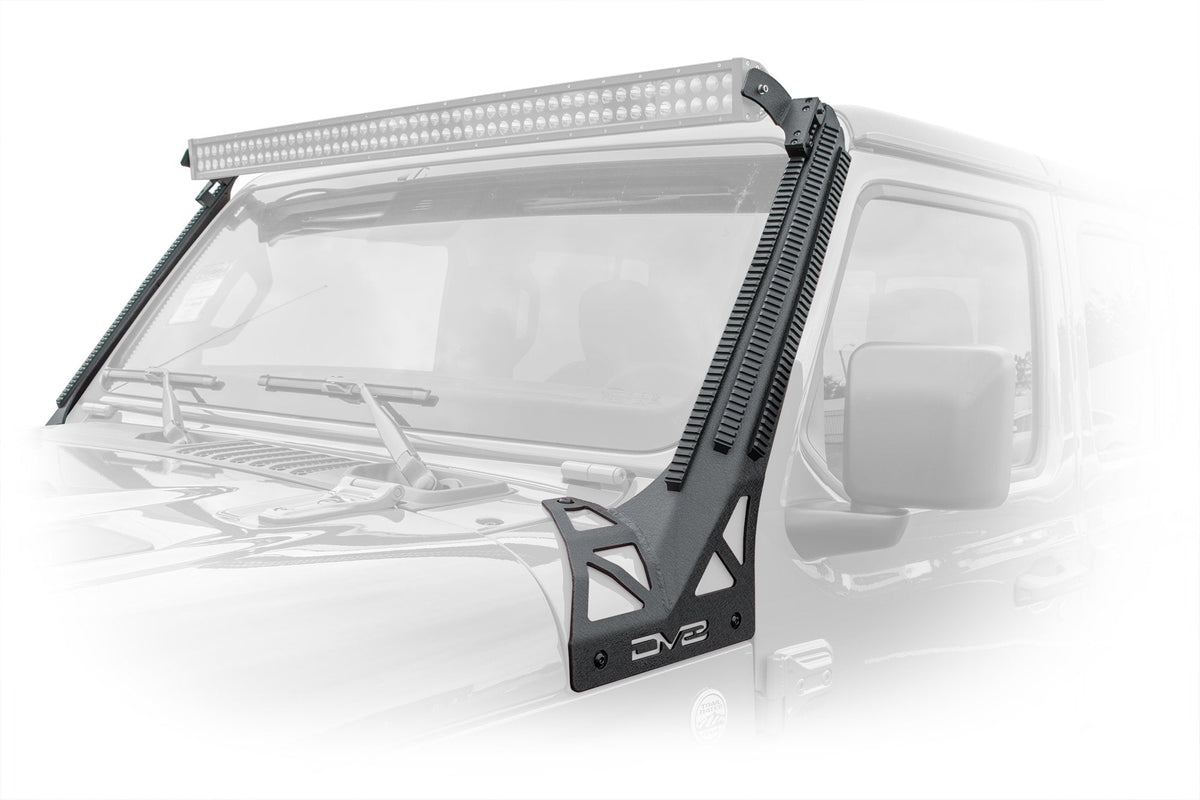 Jeep Wrangler JL And Gladiator JT A-Pillar Mount With Rail Accessory Mount System