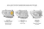 XB LED Headlights: Toyota Tundra (14-21 / White DRL / Set)