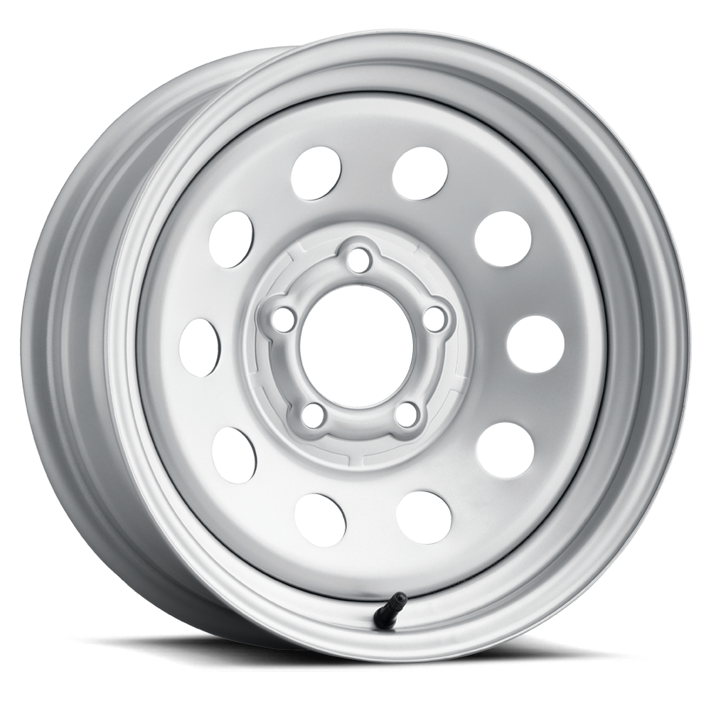Allied Wheel Components Mod 15X6 +0 Silver