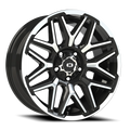 Vision Off-Road Rekluse GB 20X9 +12 Gloss Black Machined Face and Lip