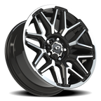 Vision Off-Road Rekluse GB 20X9 +12 Gloss Black Machined Face and Lip