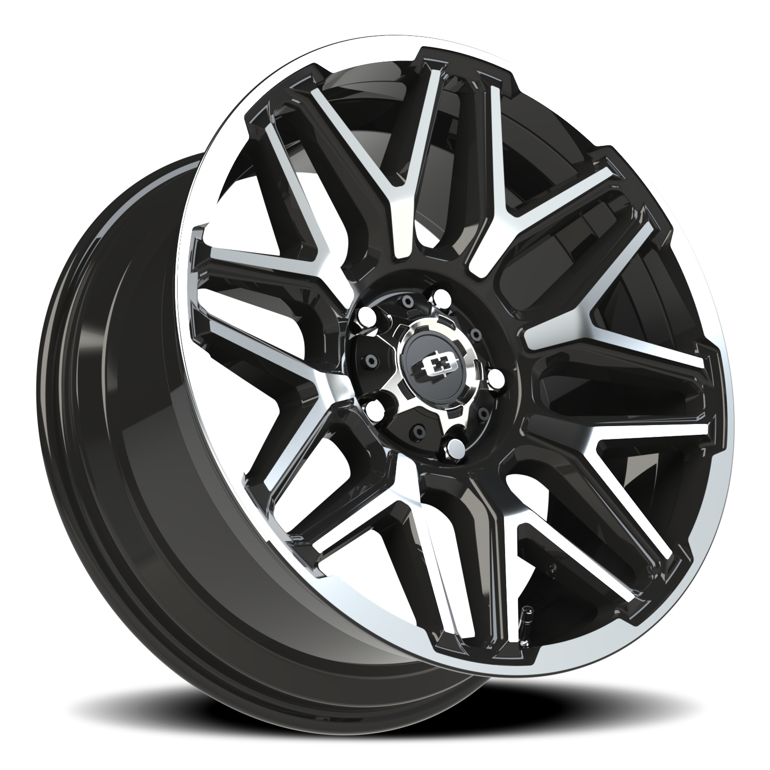 Vision Off-Road Rekluse GB 20X9 +12 Gloss Black Machined Face and Lip