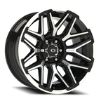Vision Off-Road Rekluse GB 20X10 -25 Gloss Black Machined Face and Lip
