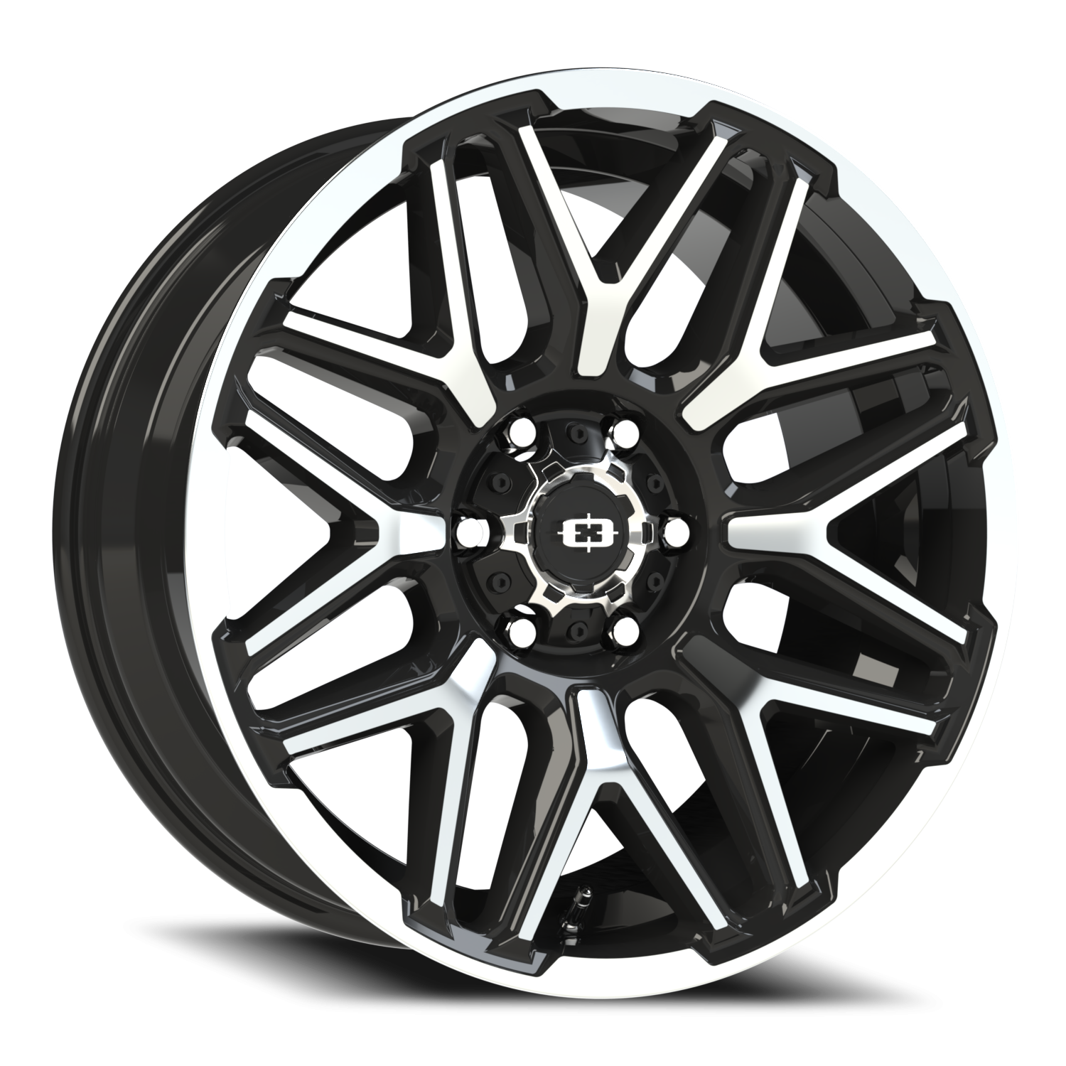 Vision Off-Road Rekluse GB 20X9 -12 Gloss Black Machined Face and Lip