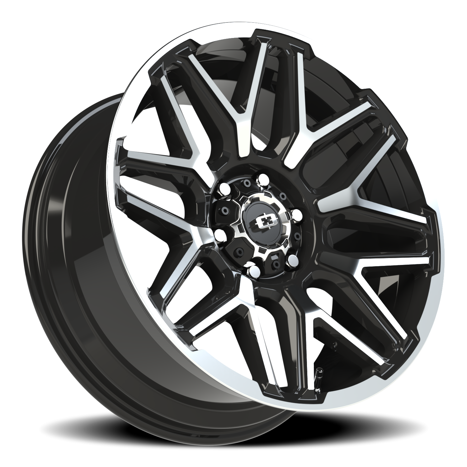 Vision Off-Road Rekluse GB 20X9 -12 Gloss Black Machined Face and Lip
