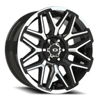 Vision Off-Road Rekluse GB 20X9 +12 Gloss Black Machined Face and Lip