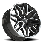 Vision Off-Road Rekluse GB 20X9 +12 Gloss Black Machined Face and Lip