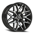 Vision Off-Road Rekluse GB 20X9 +12 Gloss Black Machined Face