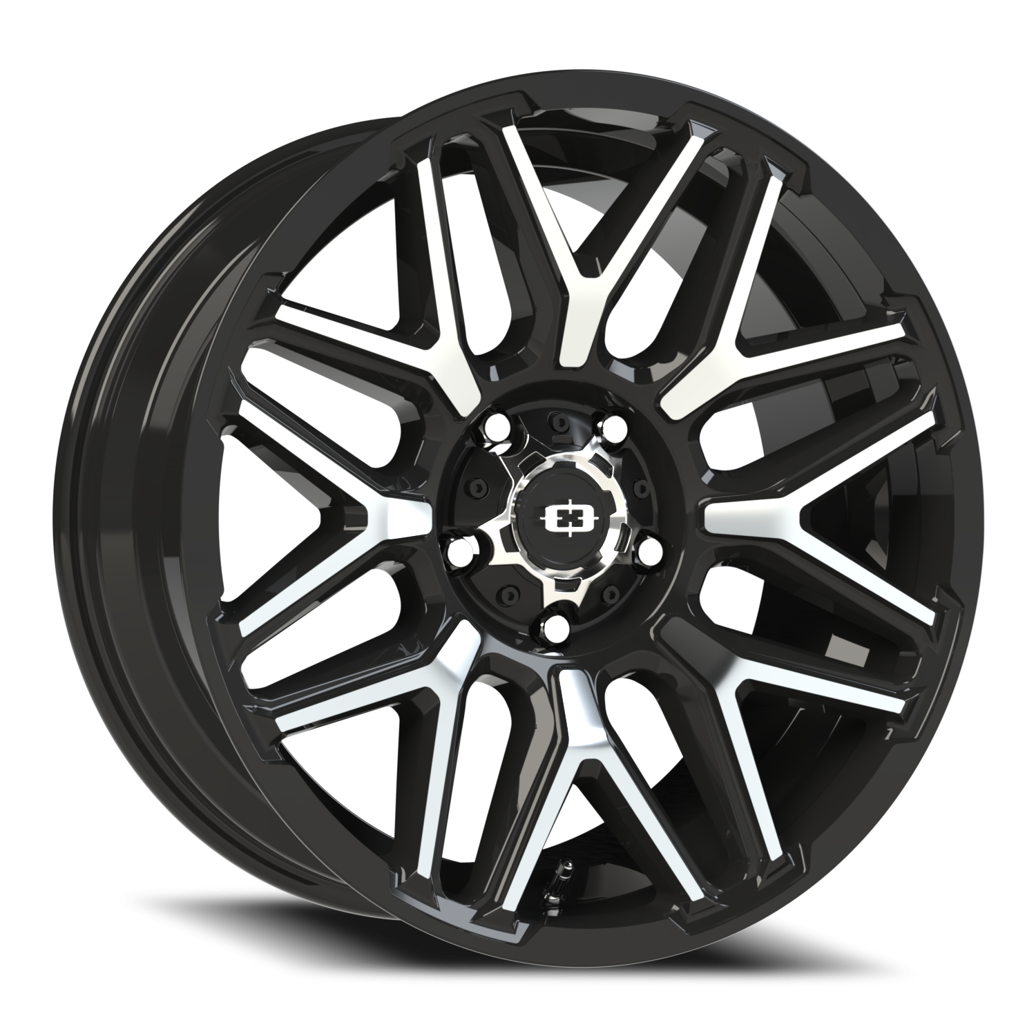 Vision Off-Road Rekluse GB 20X9 +12 Gloss Black Machined Face